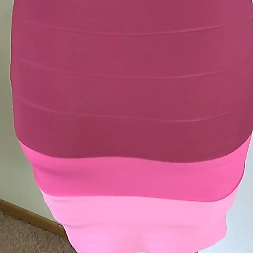 NEW  superdown women bandage bodycon dress pink/Red mini dress size S NWT - Picture 7 of 9